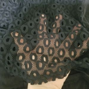 A Rafaella Blouse | Lacy, Navy Blue